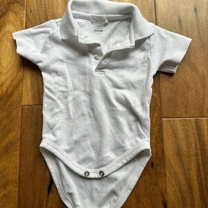 Kissy Kissy Pima Cotton Polo Onesie